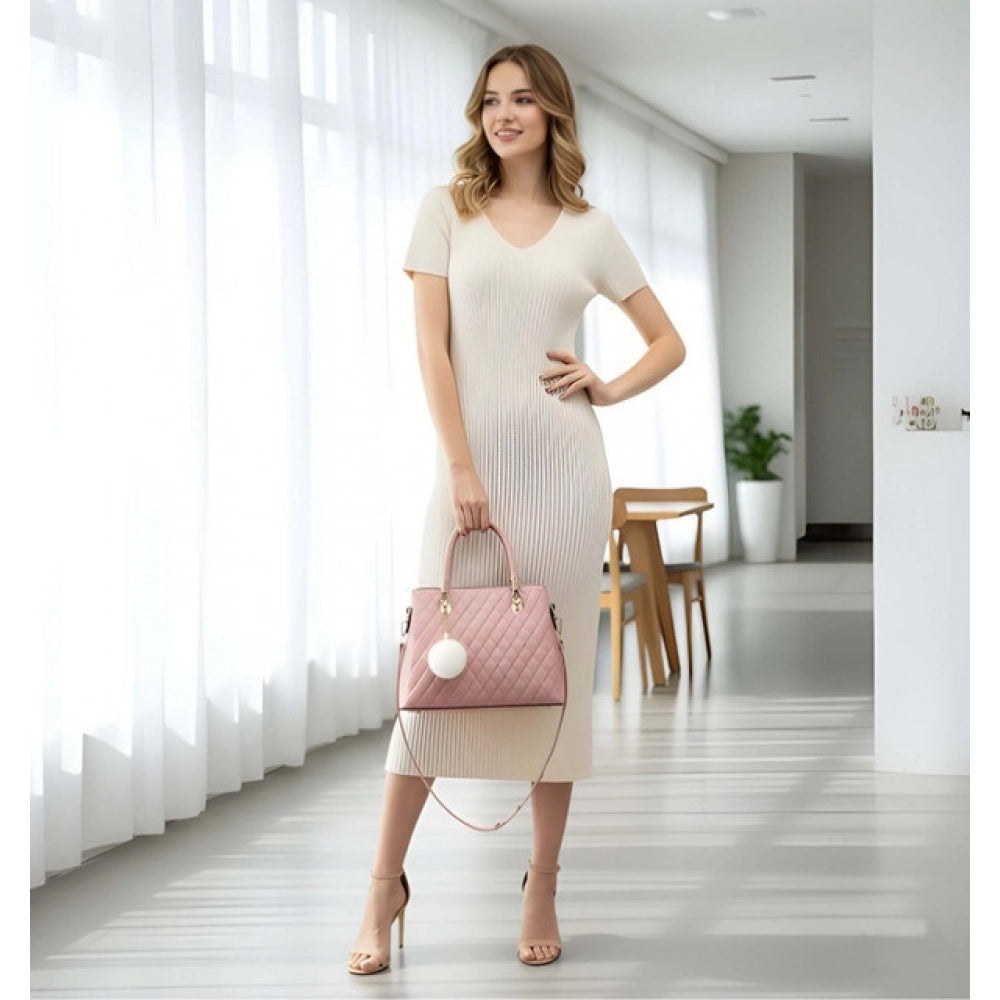 Verity™ Luxe Quilted Satchel Handbag – Elegant Crossbody & Top Handle Purse for Women