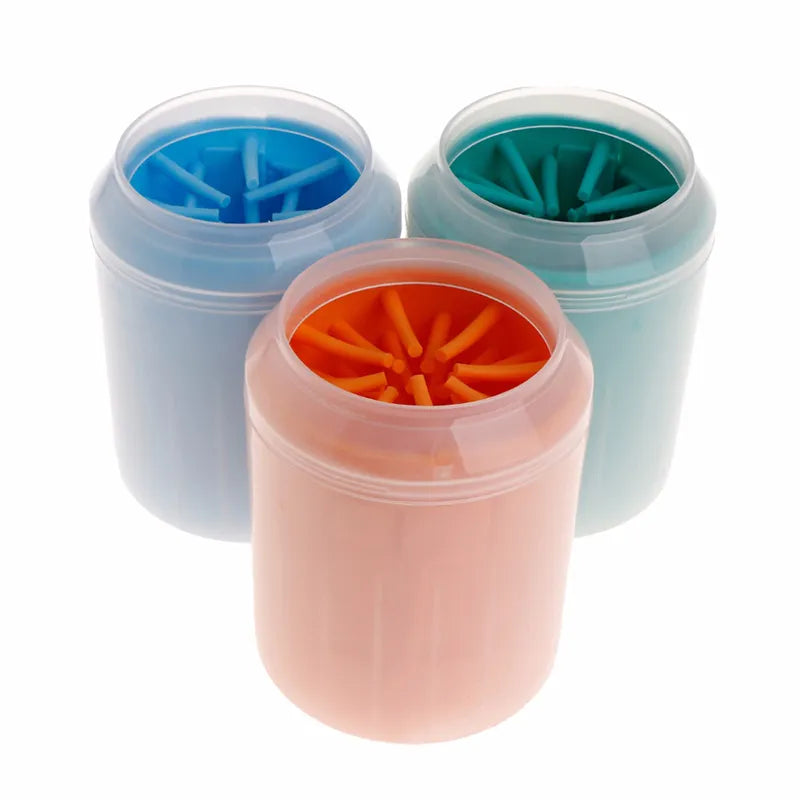 Portable Pet Paw Cleaner Cup with Soft Silicone Brush | Gentle Paw Washer for Dogs & Cats