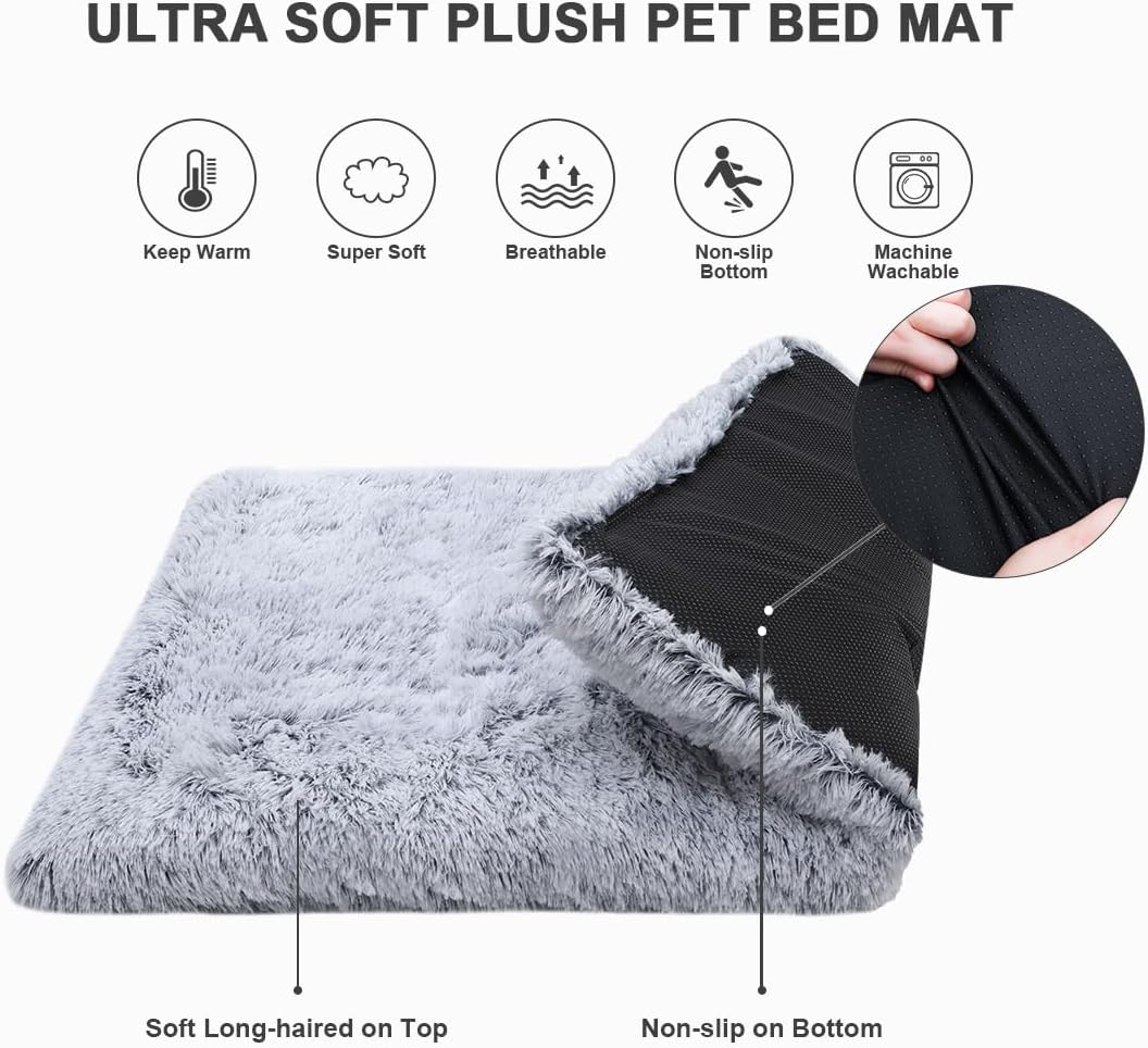 Premium Orthopedic Memory Foam Pet Bed | Plush Wave Deep Sleep Square Sofa Bed for Dogs & Cats| Washable and Double Layered| Egg Crate Foam Support|