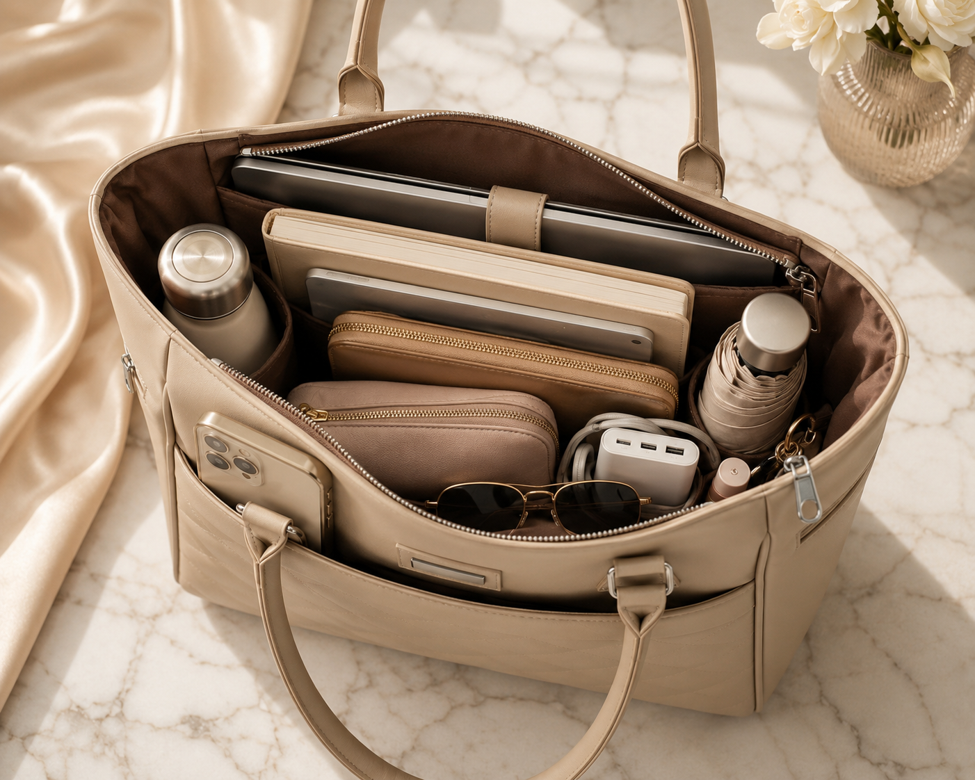 Verity™ Luxe Everyday Tote Bag | Elegant Large Capacity Women's Handbag