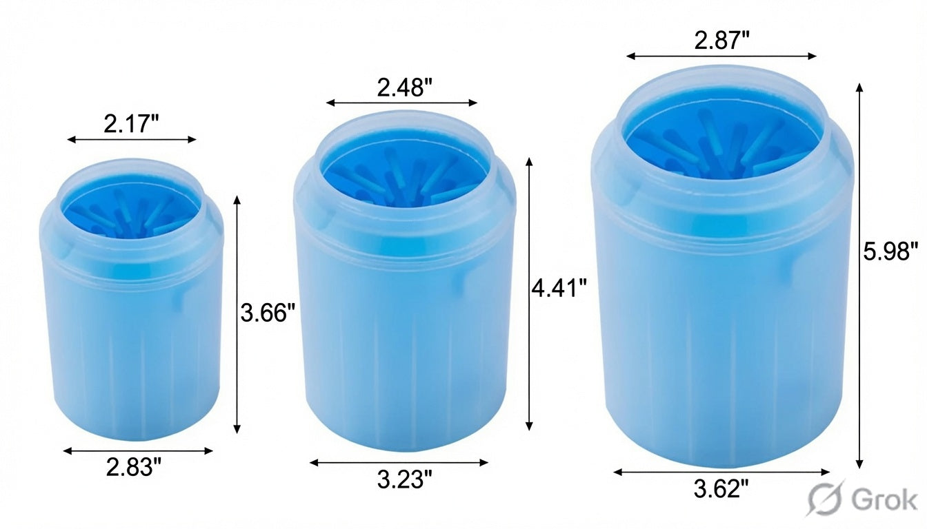 Portable Pet Paw Cleaner Cup with Soft Silicone Brush | Gentle Paw Washer for Dogs & Cats